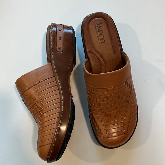 Born - Yucatán woven leather clogs, 8, natural - Picture 3 of 12